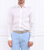 льняная рубашка h-hank-kent-c1-214 BOSS BLACK - белый(50490234)