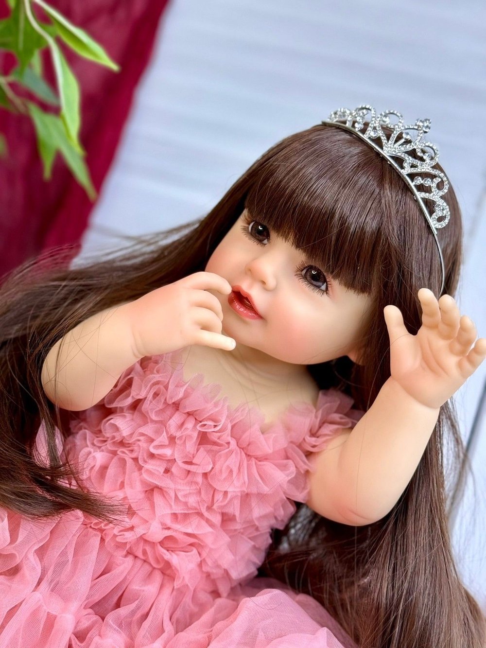 Кукла Реборн виниловая 55см в пакете (FA-568)