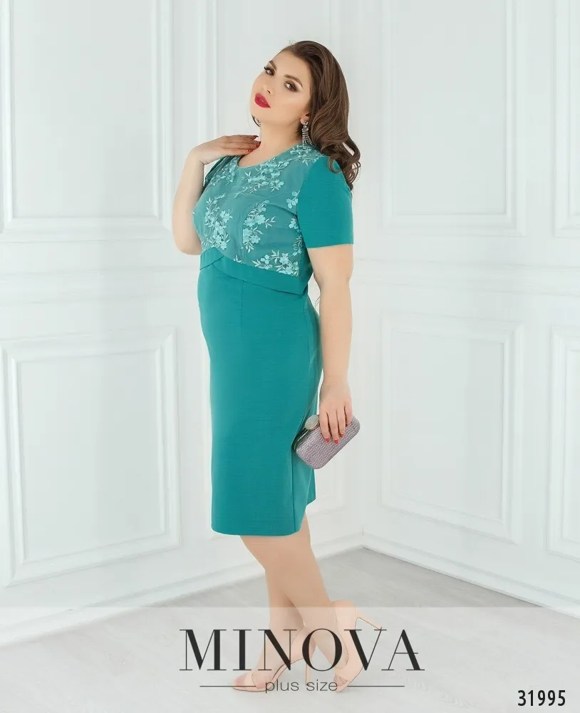 Платье 354-бирюзовый Minova