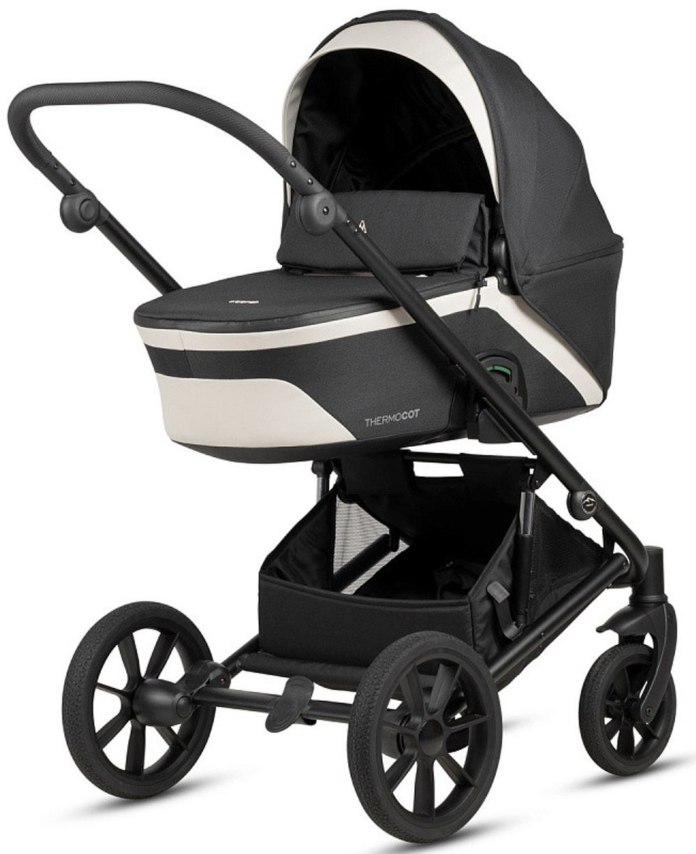 Детская коляска Noordi Aqua V2 4 в 1 с автокреслом Terra Edusky Black и базой 1482636 Black