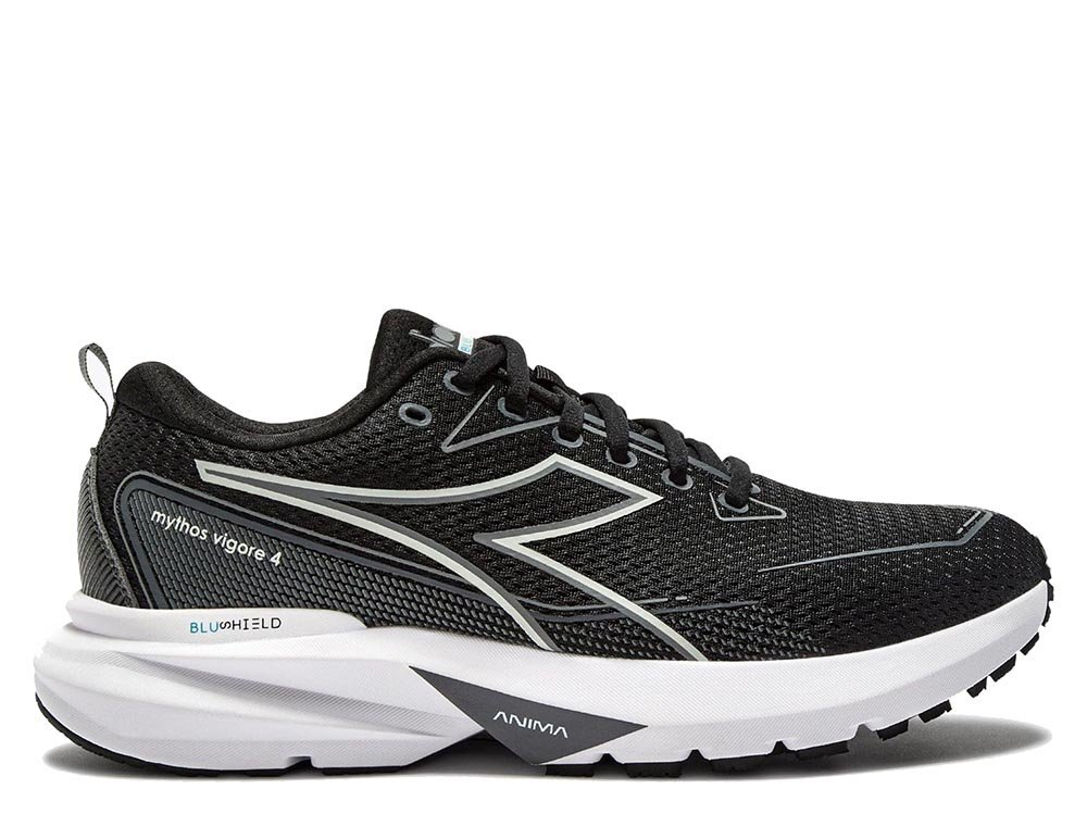 Кроссовки для бега мужские Diadora Mythos Blushield Vigore 4 M Черно-Серые