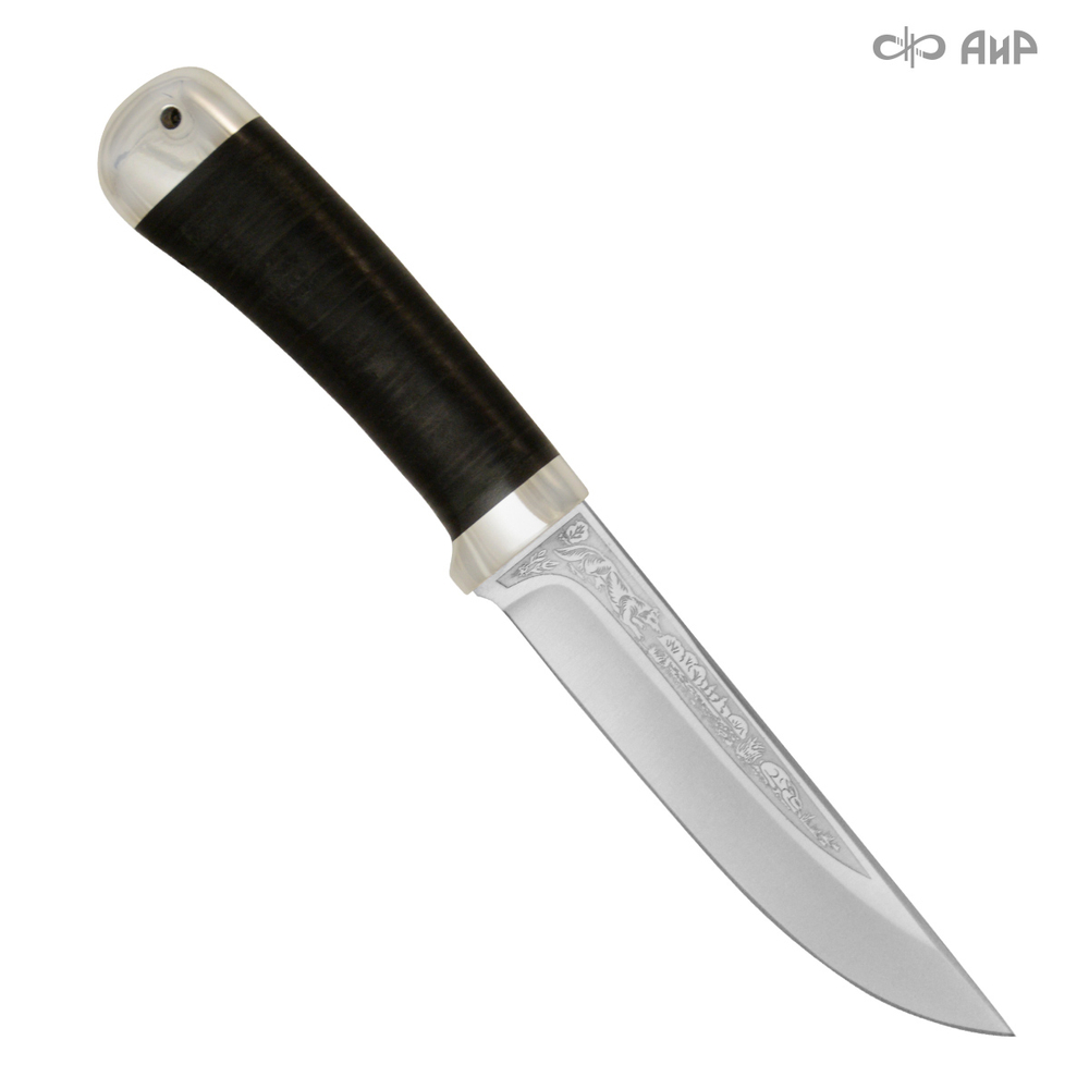 АиР Нож Лиса (кожа, алюминий, 95х18)