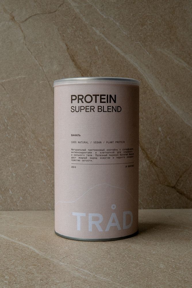 Коктейль белковый PROTEIN SUPER BLEND ваниль,  450 г / TRAD