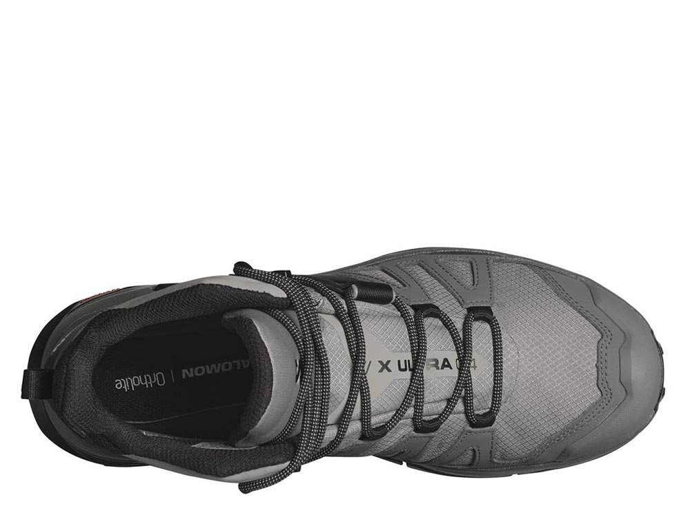 Кроссовки для бега мужские Salomon X Ultra 4 Mid Gore-Tex M бежево-серые