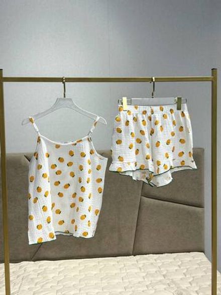 ДО Муслин Лямка Шорты Клубничка