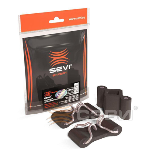 Резинка подвески глушителя для ВАЗ 2101 2 крючка, ромб Сэви