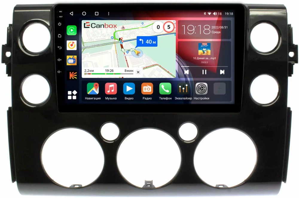 Магнитола для Toyota FJ Cruiser 2005-2022 - Canbox 9-188 Qled, Android 10, ТОП процессор, SIM-слот