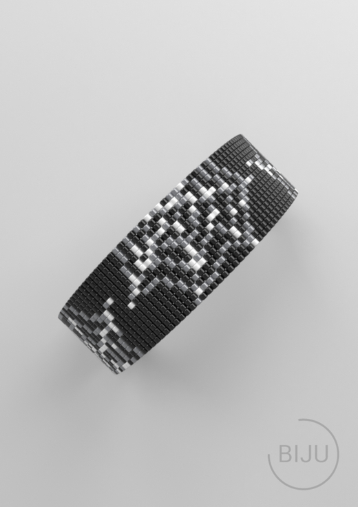 Схема LOOM, Схема браслета на станке, узор из Miyuki Delica 11/0, файл PDF, №442L