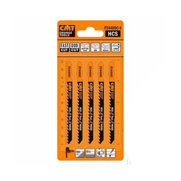 Пилки лобзиковые по дереву (100/75 мм; шаг 4 мм) 5 шт. CMT JT244DDC-5