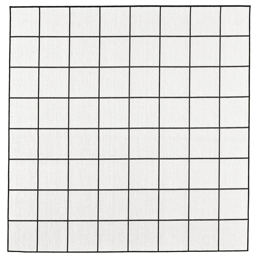 Безворсовый ковер IKEA SVALLERUP (СВАЛЛЕРУП), Черный / Белый, 200х200 см