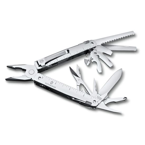 Многофункциональный инструмент 3.0327.MKB1 SwissTool клинок из стали X50CrMoV15, рукоять нерж. сталь