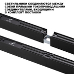 359605 OVER NT25 000 черный Светильник линейный светодиод. с переключ. цв. температуры IP20 LED 40W 220-240V 3000К\4000К\6000К FATTO