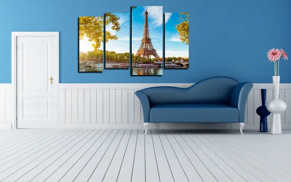 Модульная картина "Эйфелева башня"