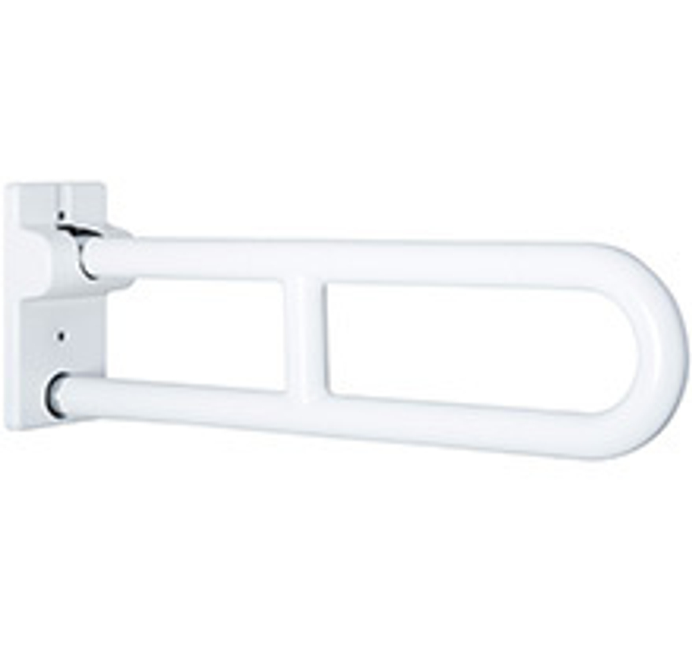 Поручень полукруглый Nofer для людей с ограниченными возможностями 600 мм Белый с нейлоновым покрытием 15051.60.NBA