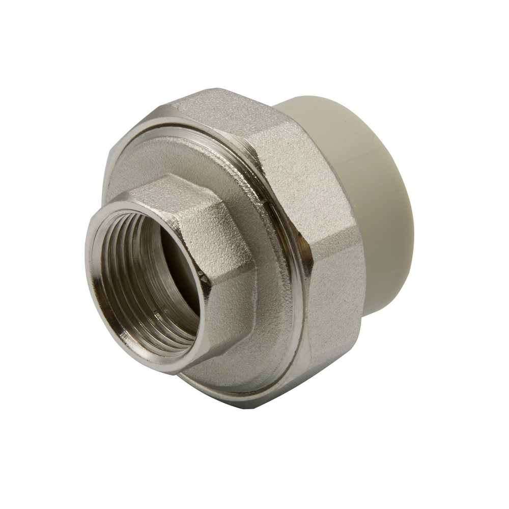 Муфта комб. разъемная, вн 32х3/4'' EVER® plast  СЕРЫЙ (Россия)