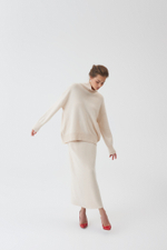 Свитер из кашемира с высоким воротом