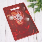 Доска разделочная пластиковая 37*23см «Новогодние символы»