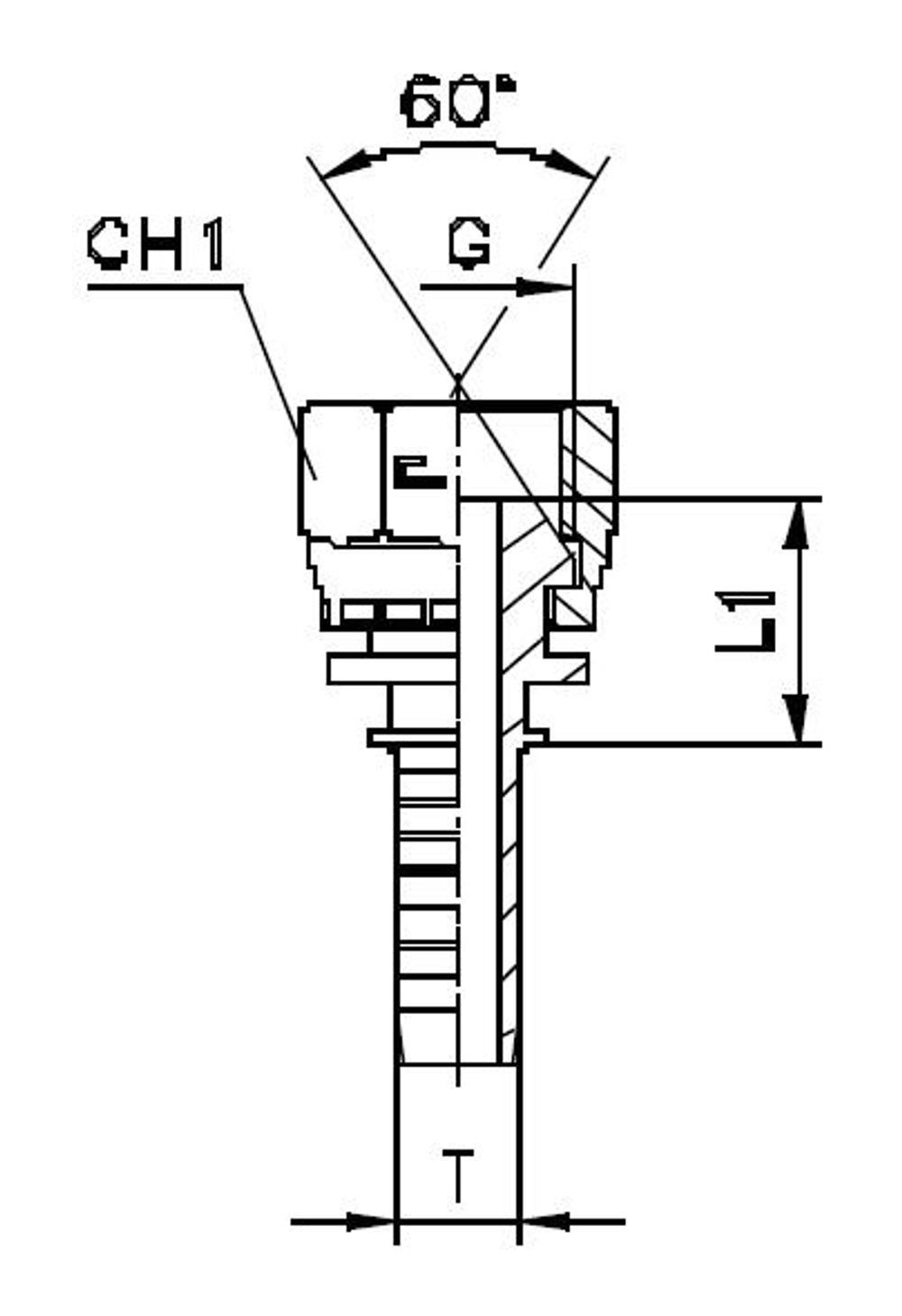 Фитинг DN 08 BSP (Г) 3/8