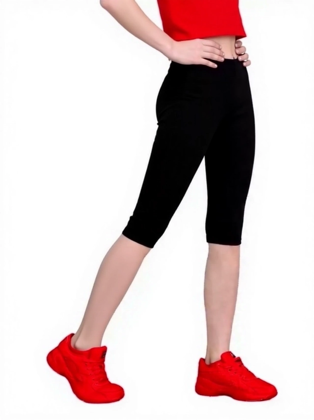 К 4034/черный Сн бриджи для девочки