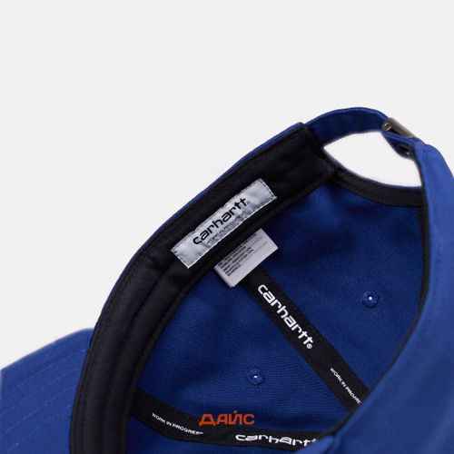Кепка Carhartt WIP Canvas Script Cap артикул:I028876_blue - купить в магазине Дайс