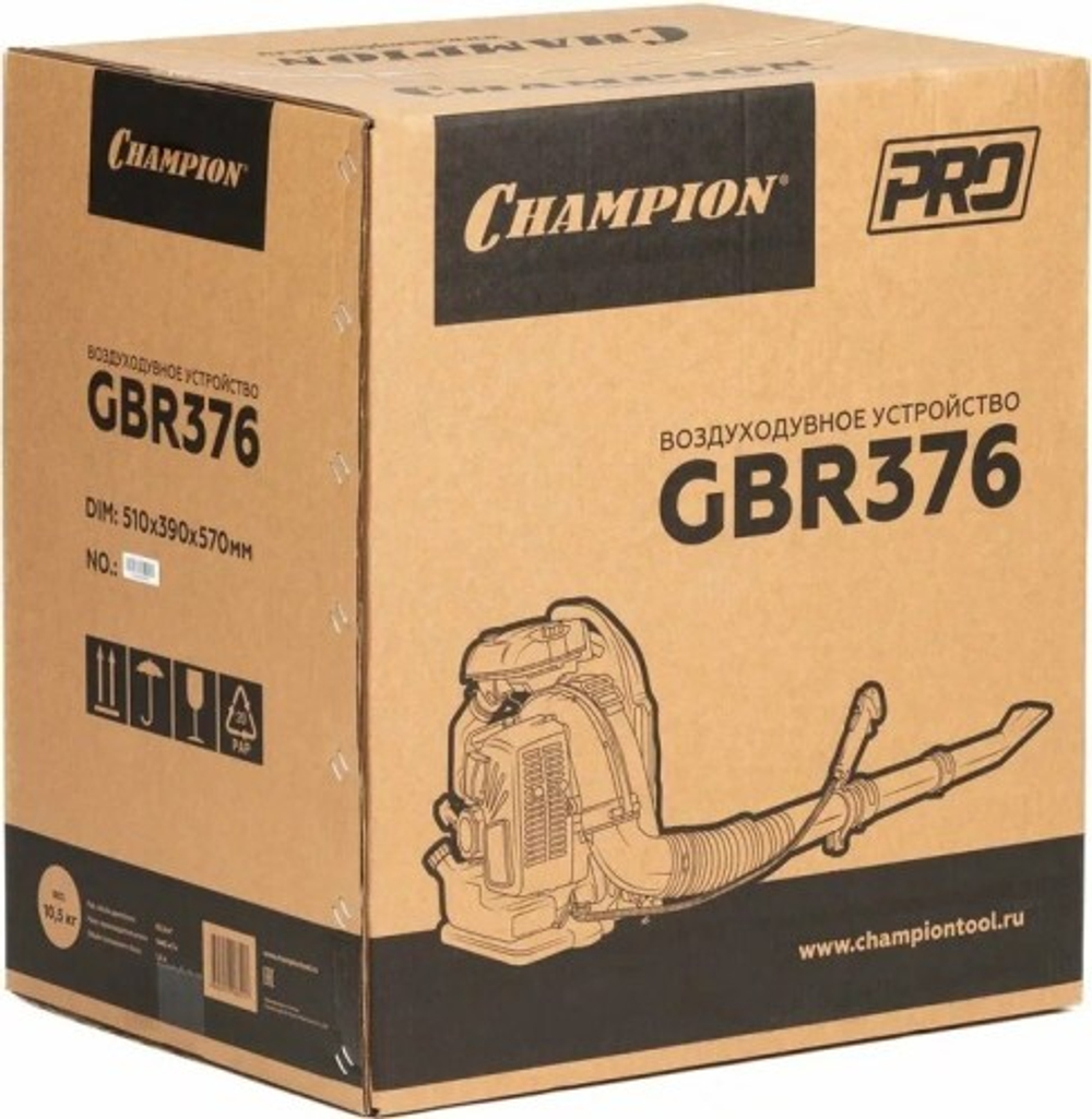 Воздуходувка CHAMPION GBR376 ранцевая