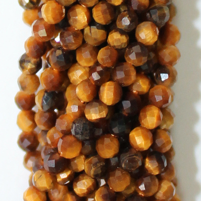 Тигровый глаз юв. огранка бусины 3мм 4мм 5мм