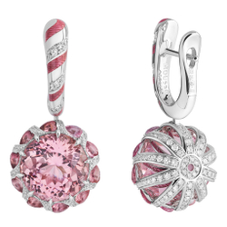 Серьги с Турмалинами и Бриллиантами, E0122-1/1