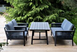 "Сан Ремо" комплект садовый для лаунж-зоны серый