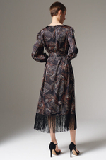 51596 Платье женское (черный принт)