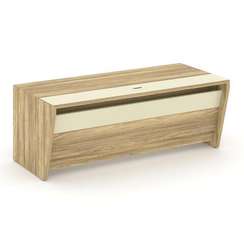 Corner Стол руководителя прямой COR.SR-20 Гикори Песочный/Ваниль 2000*900*750