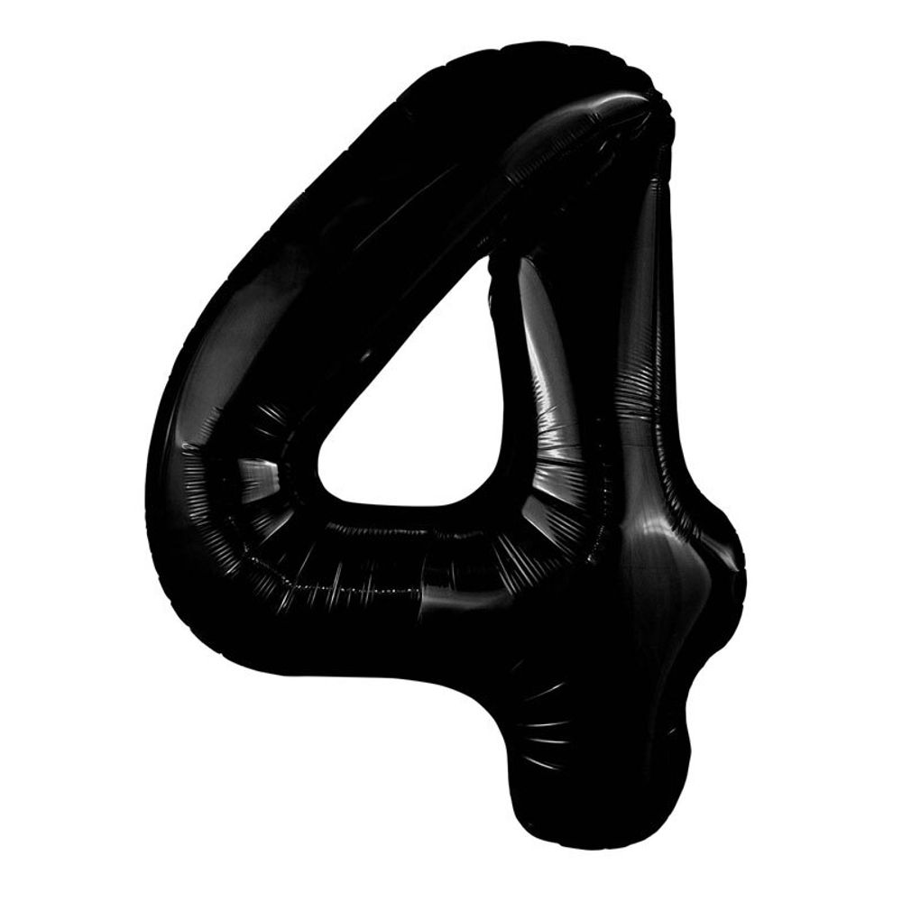 Цифра 4 черный блеск 40&quot; Agura