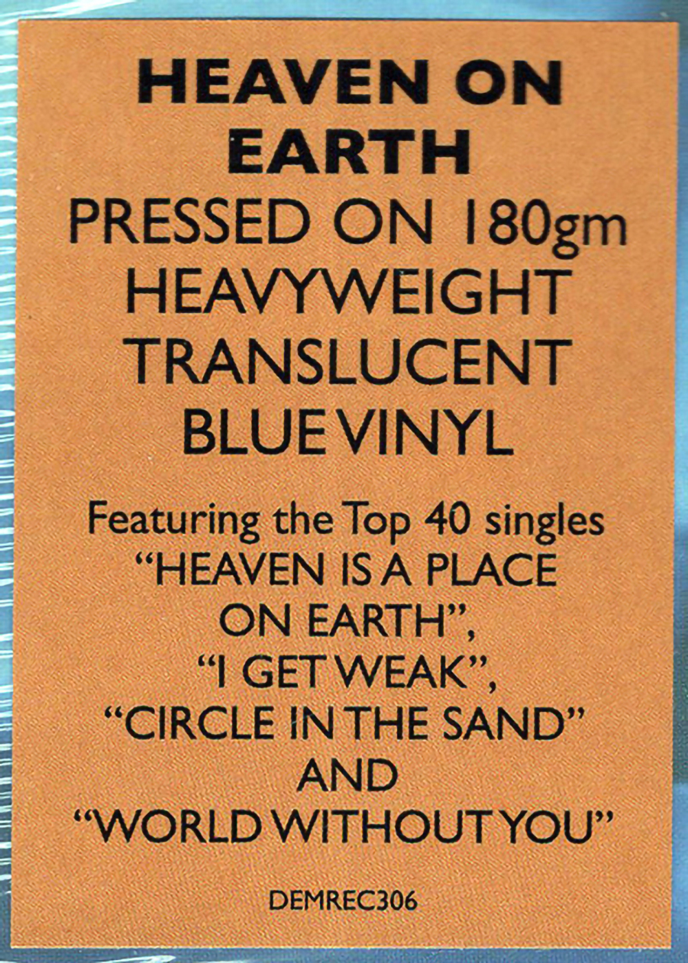 Belinda Carlisle / Heaven On Earth (Coloured Vinyl)(LP)