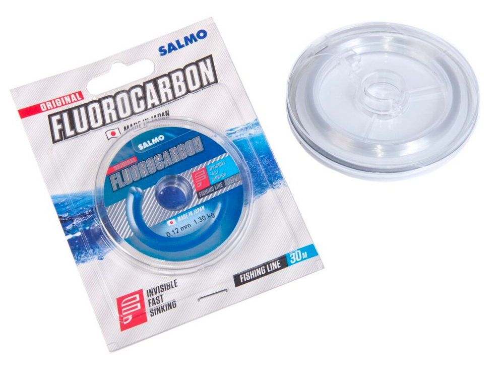 Леска монофильная Salmo FLUOROCARBON 30м, 0,12мм