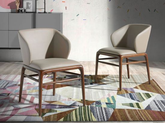 Стул CH16111 /4065 из экокожи цвета норки Испания 