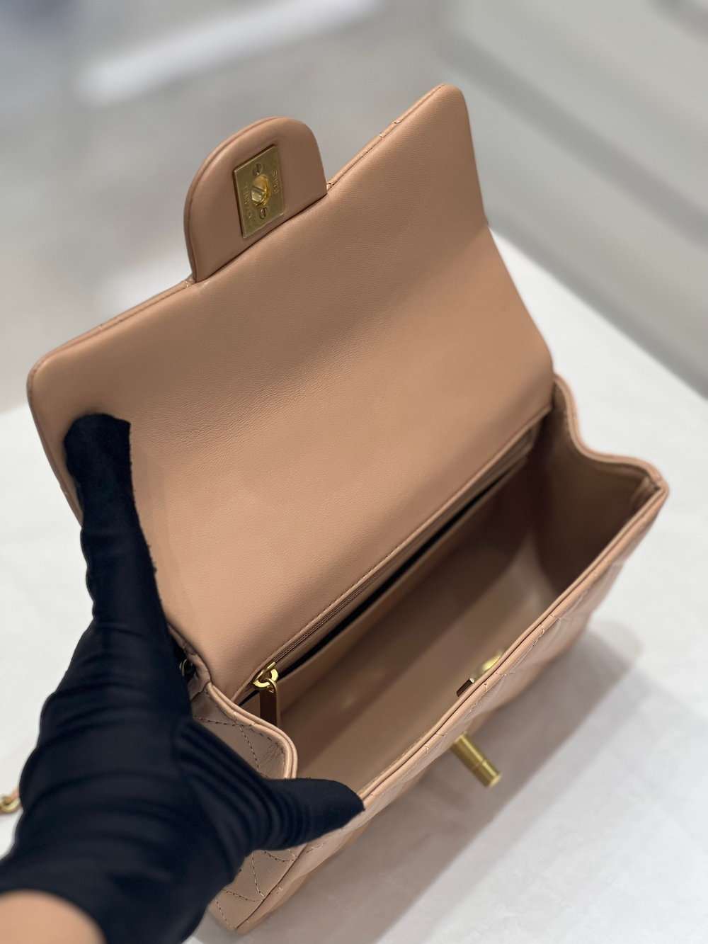 Chanel Mini Flap Bag with Top Handle 20 cm