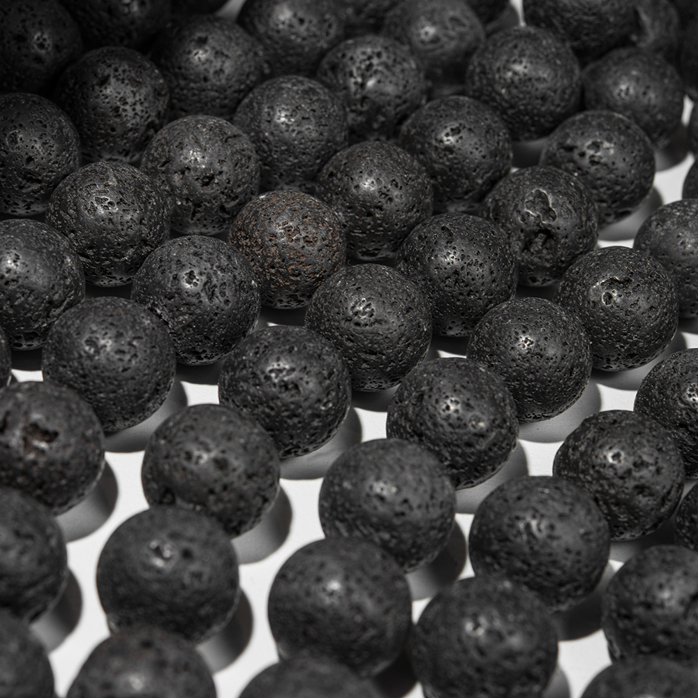 Лава вулканическая натуральная, 20,3мм, шар