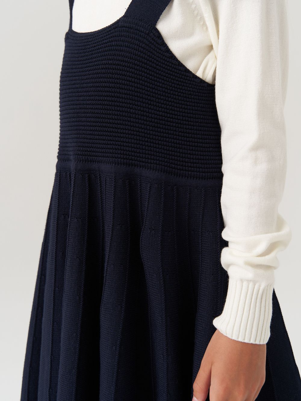 Сарафан школьный для девочки AT972-218 синий