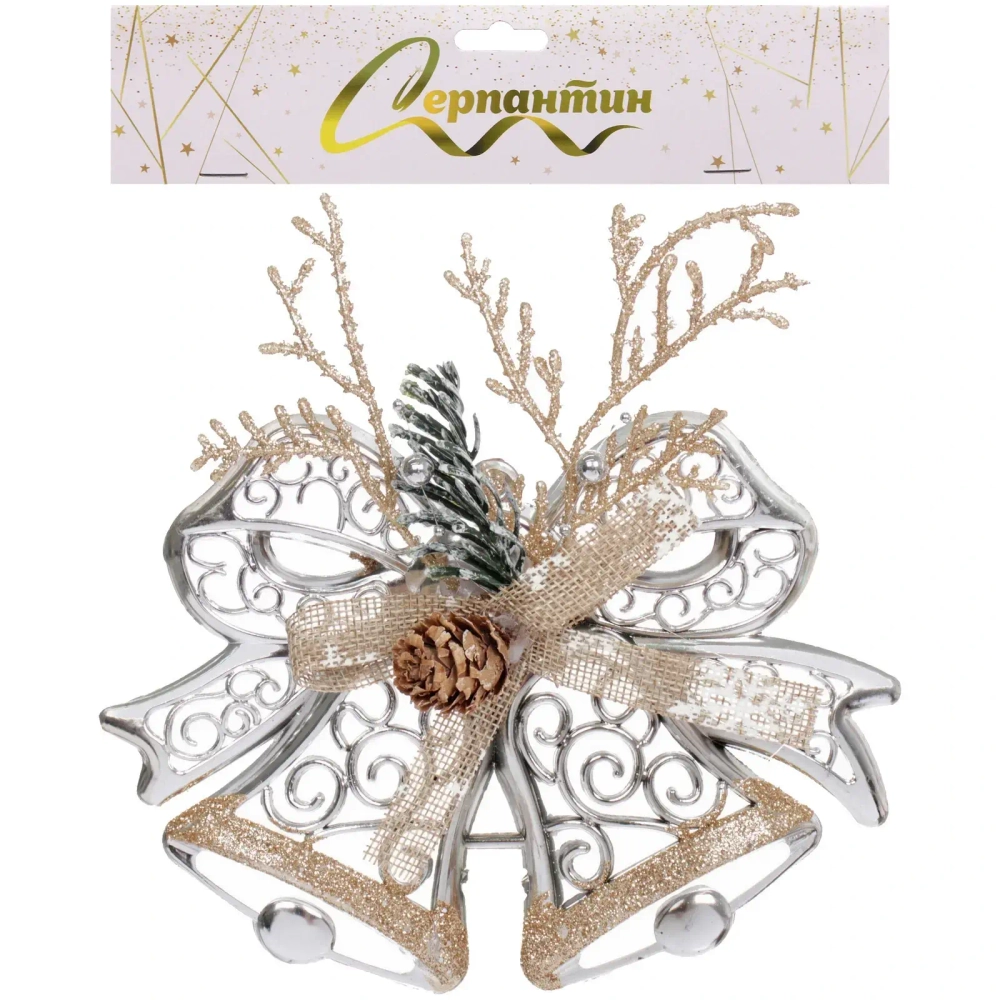 Украшение новогоднее «Сказочные переливы» 19*14 см, Серебро