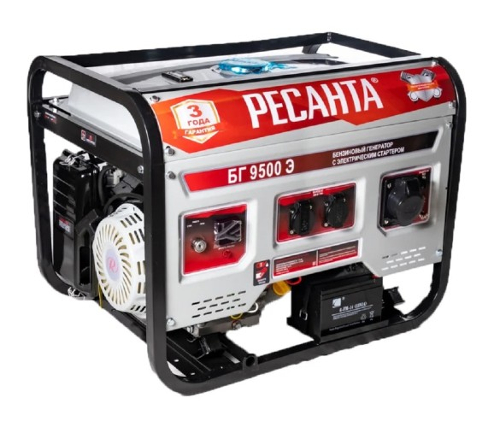 Генератор бензиновый Ресанта БГ 9500 Э 64/1/49