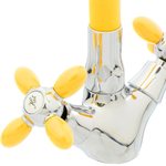 Смеситель для кухни, Frud, гибк излив, с кран-буксой, жел, R44127-9