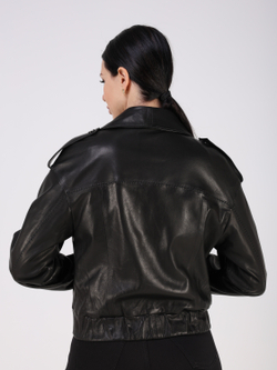 Кожаная куртка демисезонная косуха