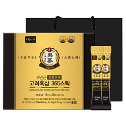 (Набор) Экстракт 6-летнего черного женьшеня Jungwonsam 6 Years Old Korean Black Ginseng Extract 365 Stick, 10мл*30шт