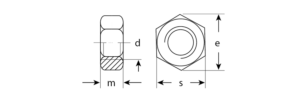 303550-03 Гайка шестигранная ГОСТ ISO 4032-2014