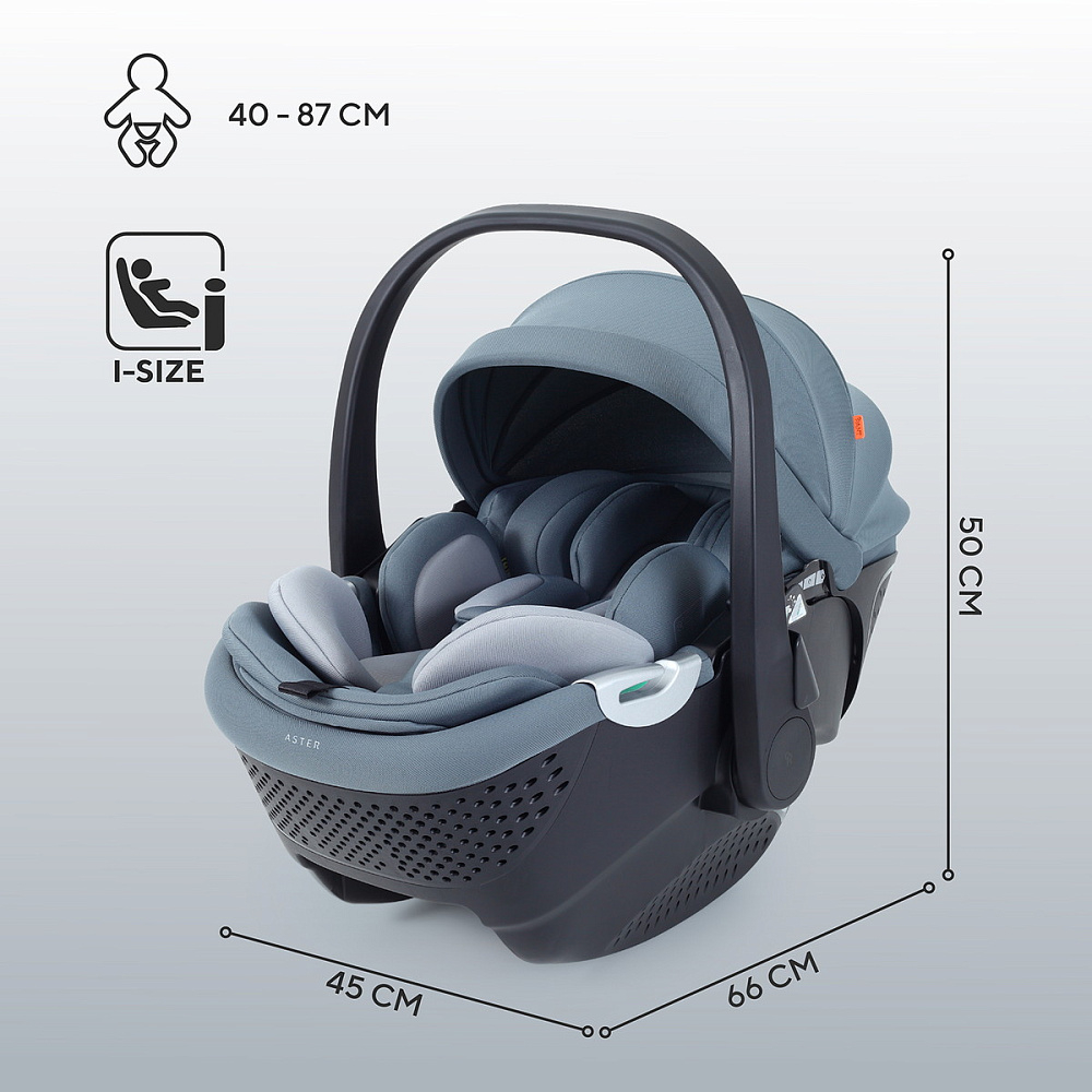 Детская коляска Rant Teo Soft 3 в 1 с автокреслом Aster Zero Graphite Graphite