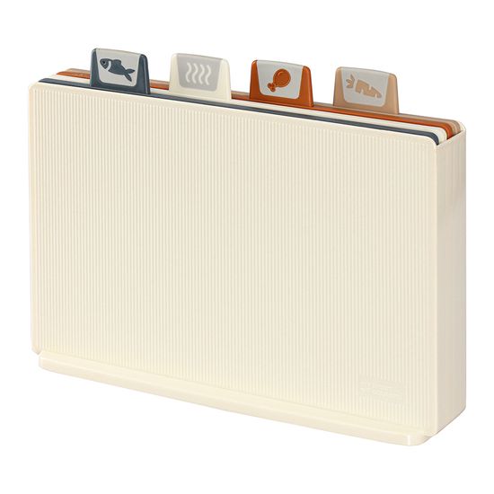 Набор из 4-х разделочных досок с держателем cut&store