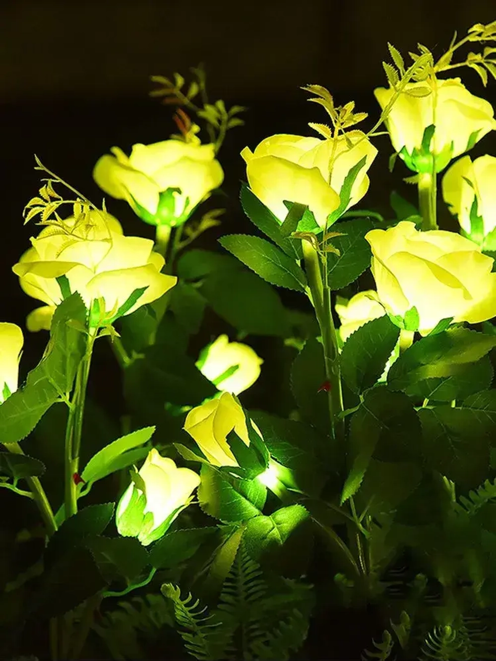 Светильник уличный на солнечной батарее "Роза" 2шт.