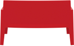 Диван пластиковый двухместный Siesta Contract Box Sofa, красный