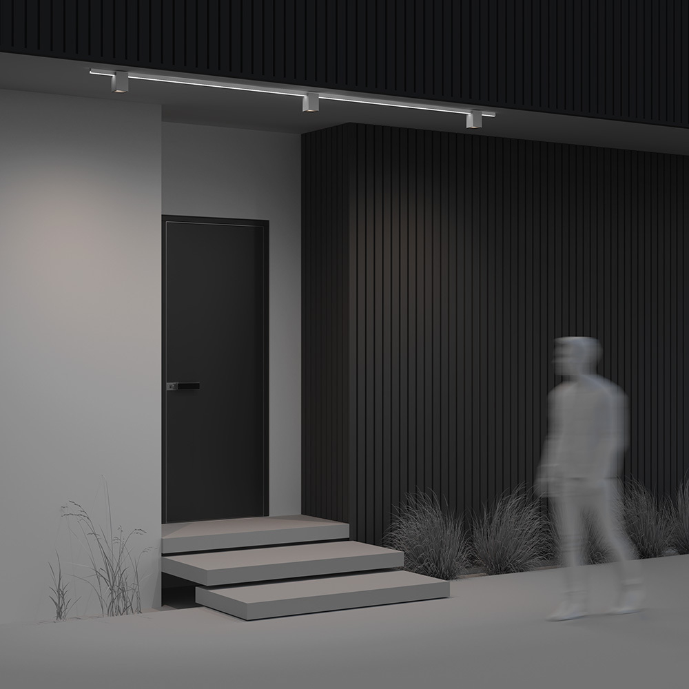 Уличный трековый светильник Maytoni Elasity IPAlfa O-TR01-3-S-16WW3K