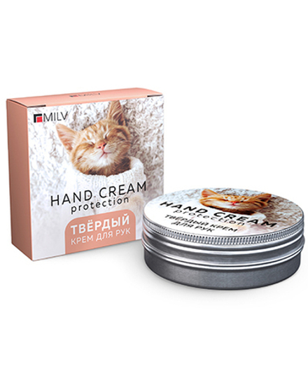 Твердый крем для рук на пчелином воске Защитный 30 мл "АБРИКОСОВЫЙ ЦВЕТ" Milv