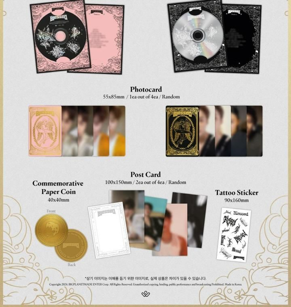 Альбом HA SUNG WOON - BLESSED 8th Mini Album RANDOM Version